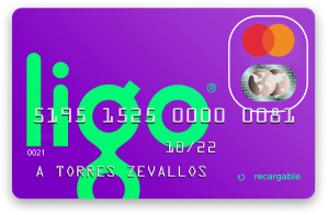 Ligo Tarjeta Recargable Visa O Mastercard