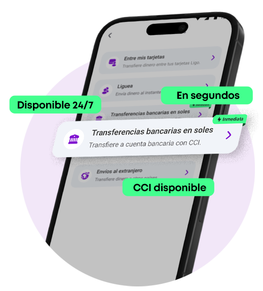 Transferencias inmediatas Ligo